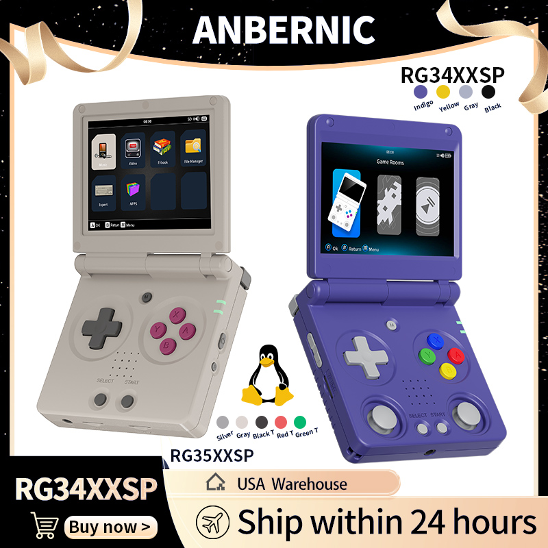 Gaming Console Retro Handheld - Anbernic RG34XXSP RG35XXSP وحدة تحكم ألعاب