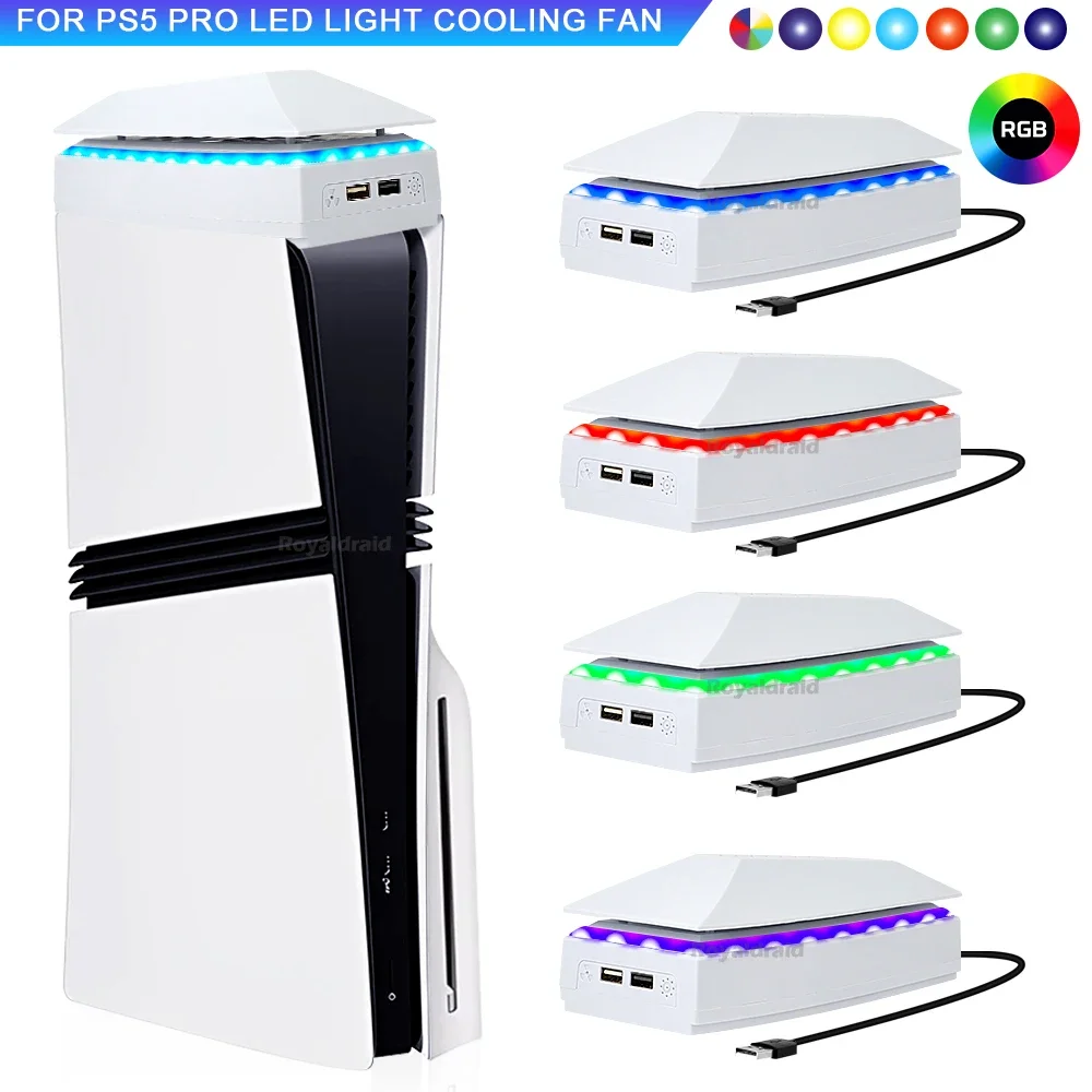 Gaming Console Stand - مروحة تبريد علوية لجهاز PS5 PRO،