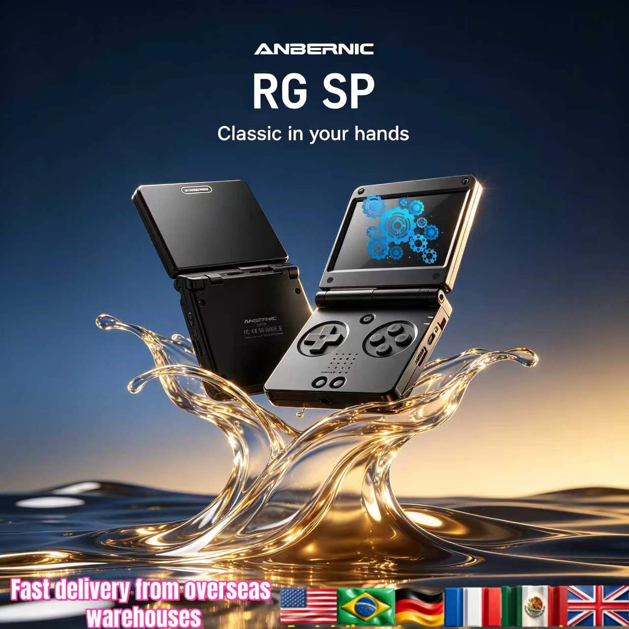 Gaming Console Retro Handheld - أنبرنيك RGSP فليب كلاسيك جهاز ألعاب