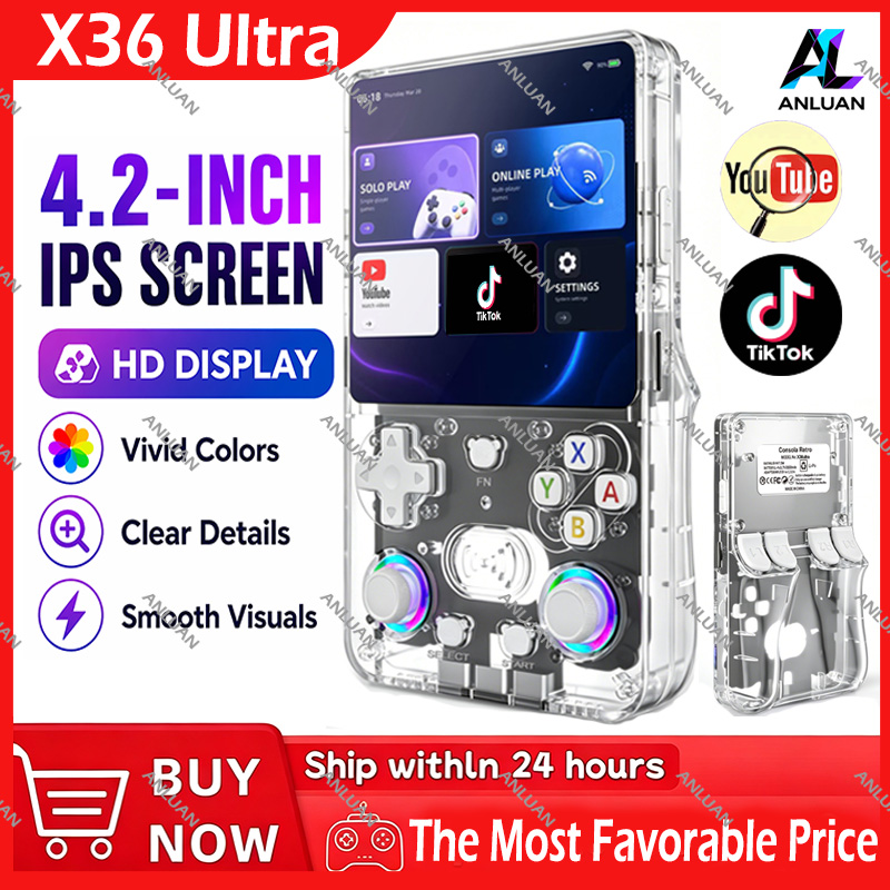 Gaming Console Android - جهاز ألعاب محمول X36 Ultra All-In-One