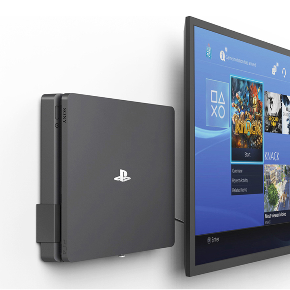 Gaming Console Stand - حامل حائط Monzlteck لجهاز PS4 Slim،