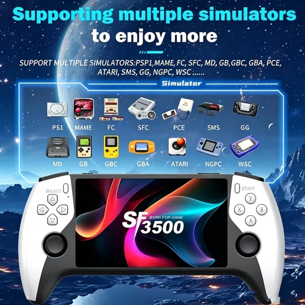 Gaming Console Retro Handheld - جهاز ألعاب محمول SF3500 بشاشة 5