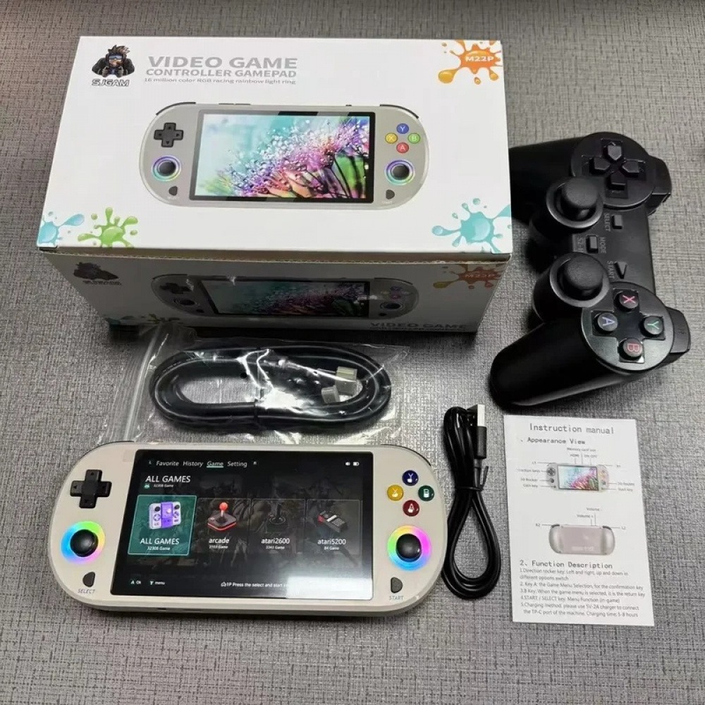 جهاز ألعاب محمول ريترو M22 Pro - مراجعة Q21 Gaming Console وسعره