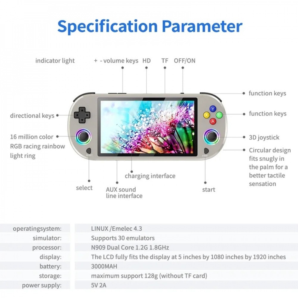 جهاز ألعاب محمول ريترو M22 Pro - مراجعة Q21 Gaming Console وسعره