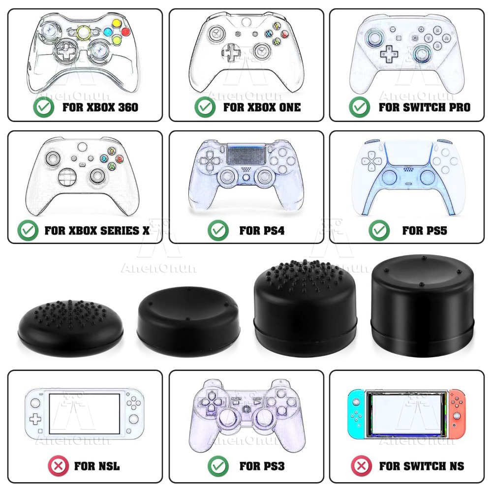 8 قطعة قبضة الإبهام قبعات تحكم - مراجعة Gaming Console For Pc وسعره