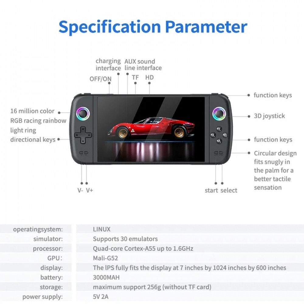 جهاز ألعاب محمول M27 بشاشة IPS - مراجعة Q21 Gaming Console وسعره