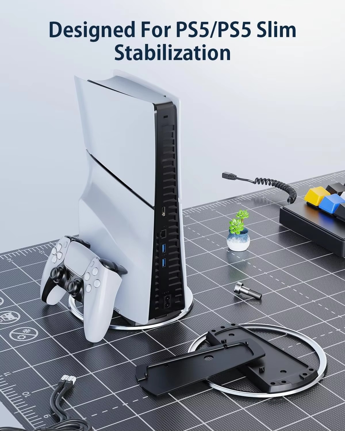 حامل وحدة تحكم بحامل معدني جدي - مراجعة Gaming Console Stand وسعره